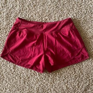 Reel Legends Athletic Shorts Lulu dupe running shorts red large